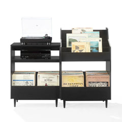Crosley Liam 2pc Record Player Stand And Vinyl Storage Set - KF13123 - The Home Selection