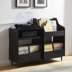 Crosley Liam 2pc Record Player Stand And Vinyl Storage Set - KF13123 - The Home Selection