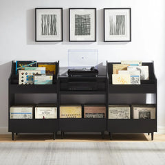 Crosley Liam 3pc Record Player Stand And Vinyl Storage Set - KF13124 - The Home Selection