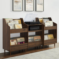 Crosley Liam 3pc Record Player Stand And Vinyl Storage Set - KF13124 - The Home Selection