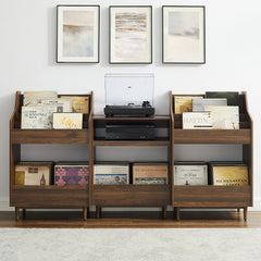 Crosley Liam 3pc Record Player Stand And Vinyl Storage Set - KF13124 - The Home Selection