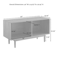 Crosley Liam 40 Inch Medium Record Storage Console Cabinet - CF1116 - The Home Selection