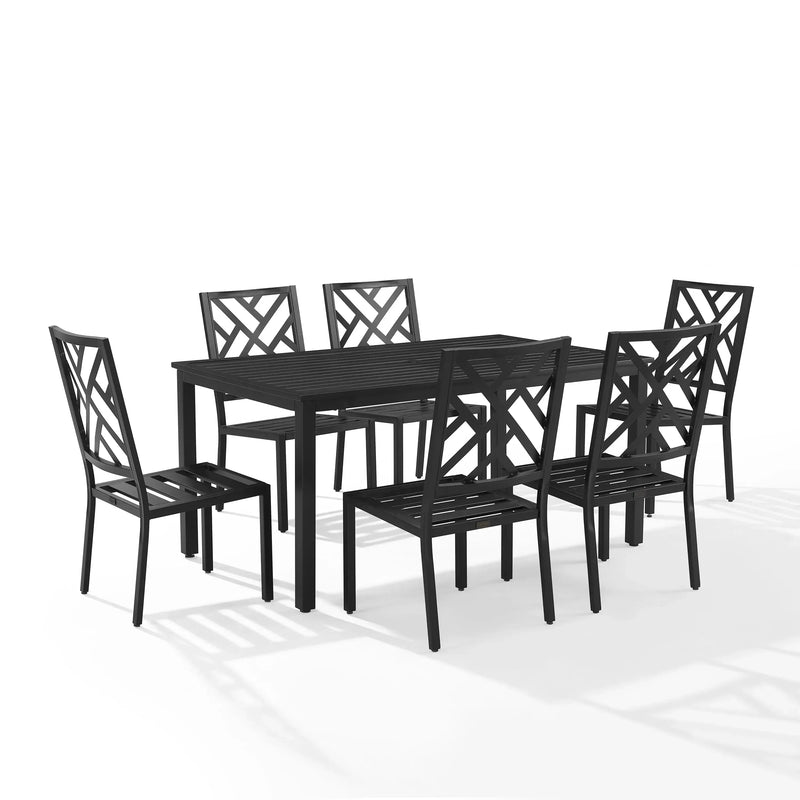 Crosley Locke 7pc Outdoor Dining Set - KO60052MB-CR - The Home Selection