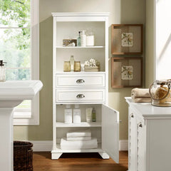 Crosley Lydia Tall Storage Cabinet - CF7001-WH - The Home Selection