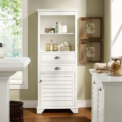 Crosley Lydia Tall Storage Cabinet - CF7001-WH - The Home Selection