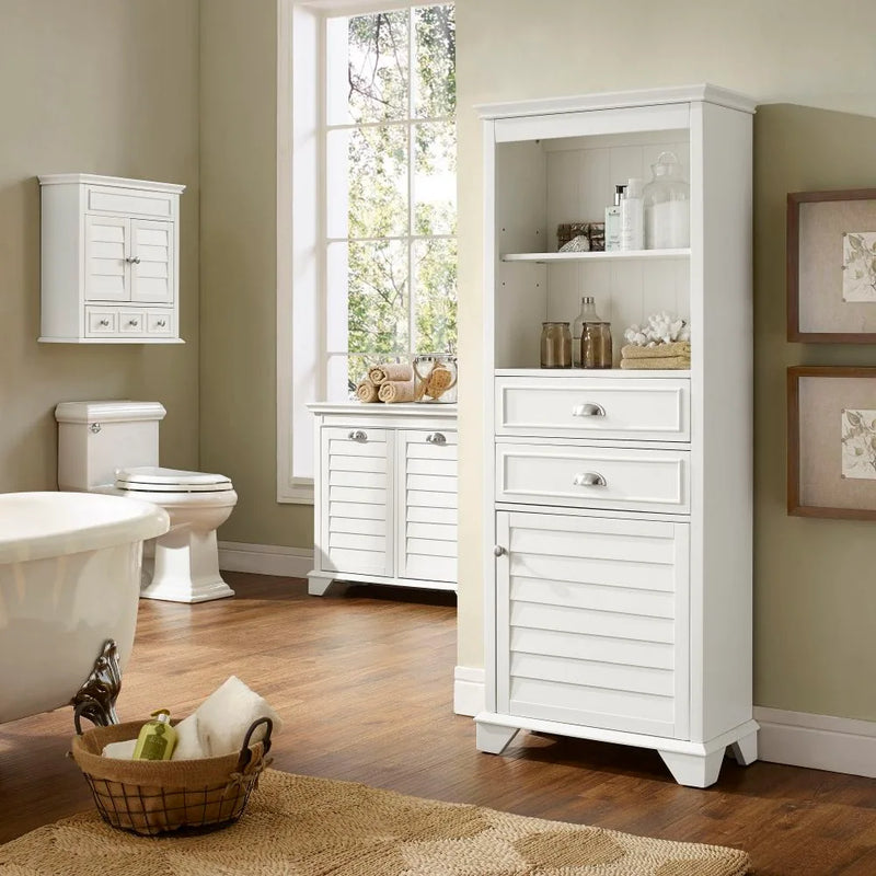 Crosley Lydia Tall Storage Cabinet - CF7001-WH - The Home Selection