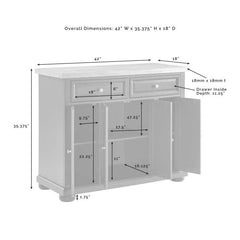 Crosley Madison Kitchen Island - KF30031ANV - The Home Selection