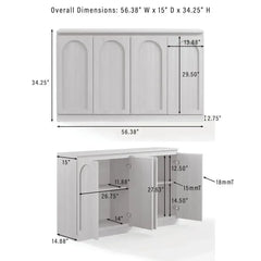 Crosley Marco 3-piece Entertainment Center - KF33018AH - The Home Selection