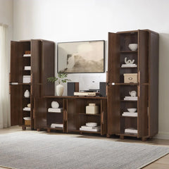 Crosley Millie 3-piece Entertainment Center - KF33077BR - The Home Selection