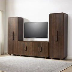 Crosley Millie 3-piece Entertainment Center - KF33077BR - The Home Selection