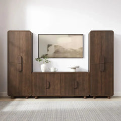 Crosley Millie 3-piece Sideboard And Pantry Set - KF33076BR - The Home Selection