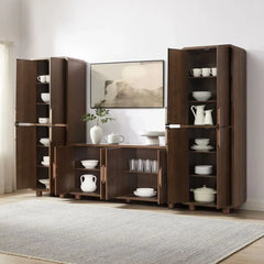 Crosley Millie 3-piece Sideboard And Pantry Set - KF33076BR - The Home Selection