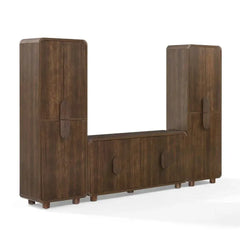 Crosley Millie 3-piece Sideboard And Pantry Set - KF33076BR - The Home Selection
