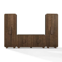 Crosley Millie 3-piece Sideboard And Pantry Set - KF33076BR - The Home Selection