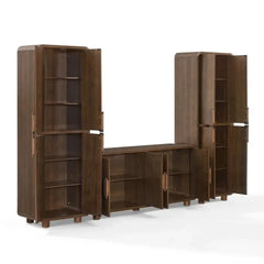 Crosley Millie 3-piece Sideboard And Pantry Set - KF33076BR - The Home Selection