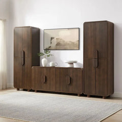 Crosley Millie 3-piece Sideboard And Pantry Set - KF33076BR - The Home Selection