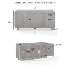 Crosley Millie Sideboard - CF4230-BR - The Home Selection