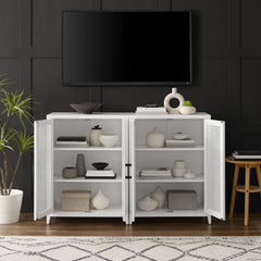Crosley Milo 2-piece Media Sideboard Cabinet Set - KF13131WH - The Home Selection