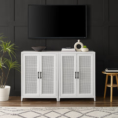 Crosley Milo 2-piece Media Sideboard Cabinet Set - KF13131WH - The Home Selection
