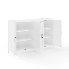 Crosley Milo 2-piece Media Sideboard Cabinet Set - KF13131WH - The Home Selection