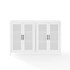 Crosley Milo 2-piece Media Sideboard Cabinet Set - KF13131WH - The Home Selection