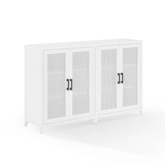 Crosley Milo 2-piece Media Sideboard Cabinet Set - KF13131WH - The Home Selection