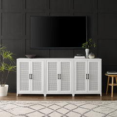 Crosley Milo 3-piece Media Sideboard Cabinet Set - KF13132WH - The Home Selection