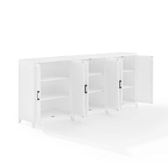 Crosley Milo 3-piece Media Sideboard Cabinet Set - KF13132WH - The Home Selection