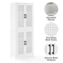 Crosley Milo Tall Kitchen Storage Pantry - KF33025WH - The Home Selection