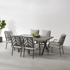 Crosley Otto 7pc Outdoor Dining Set - KO60061MB-GY - The Home Selection