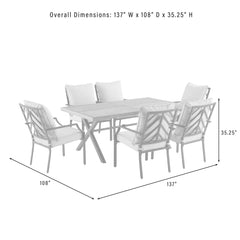 Crosley Otto 7pc Outdoor Dining Set - KO60061MB-GY - The Home Selection