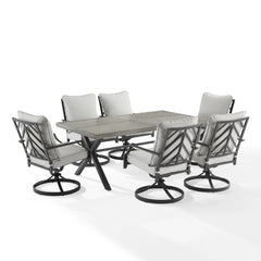 Crosley Otto 7pc Outdoor Dining Set - KO60062MB-GY - The Home Selection