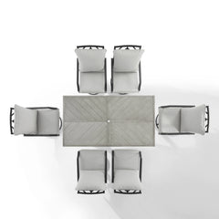 Crosley Otto 7pc Outdoor Dining Set - KO60062MB-GY - The Home Selection