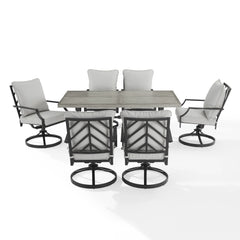 Crosley Otto 7pc Outdoor Dining Set - KO60062MB-GY - The Home Selection