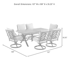 Crosley Otto 7pc Outdoor Dining Set - KO60062MB-GY - The Home Selection