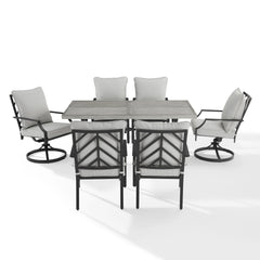 Crosley Otto 7pc Outdoor Dining Set Otto 7pc Outdoor Dining Set - KO60063MB-GY - The Home Selection