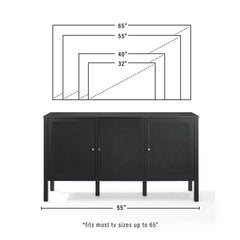 Crosley Perry Sideboard - CF4224-BK - The Home Selection