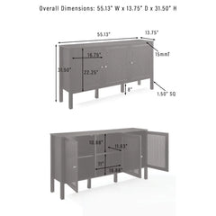 Crosley Perry Sideboard - CF4224-BK - The Home Selection