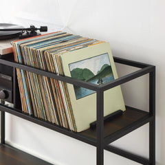 Crosley Provo Record Storage Console - CF1143MB-BR - The Home Selection
