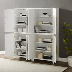 Crosley Roarke 2pc Kitchen Pantry Storage Cabinet Set - KF33054WH - The Home Selection