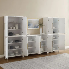 Crosley Roarke 3-piece Sideboard And Pantry Set - KF33058WH - The Home Selection