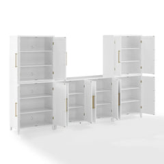 Crosley Roarke 3-piece Sideboard And Pantry Set - KF33058WH - The Home Selection