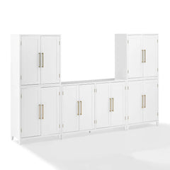 Crosley Roarke 3-piece Sideboard And Pantry Set - KF33058WH - The Home Selection