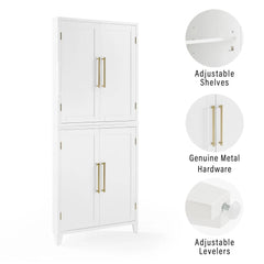 Crosley Roarke Corner Kitchen Storage Pantry Cabinet - KF33057WH - The Home Selection