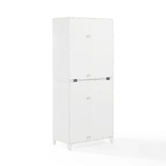 Crosley Roarke Glass Door Kitchen Pantry Storage Cabinet - KF33052WH - The Home Selection