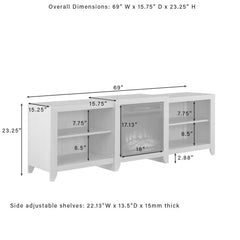 Crosley Ronin Low Profile Fireplace Tv Stand For 75+ Inch Tv - KF100969 - The Home Selection