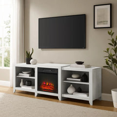 Crosley Ronin Low Profile Fireplace Tv Stand For 75+ Inch Tv - KF100969 - The Home Selection