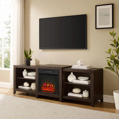 Crosley Ronin Low Profile Fireplace Tv Stand For 75+ Inch Tv - KF100969 - The Home Selection