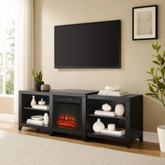 Crosley Ronin Low Profile Fireplace Tv Stand For 75+ Inch Tv - KF100969 - The Home Selection