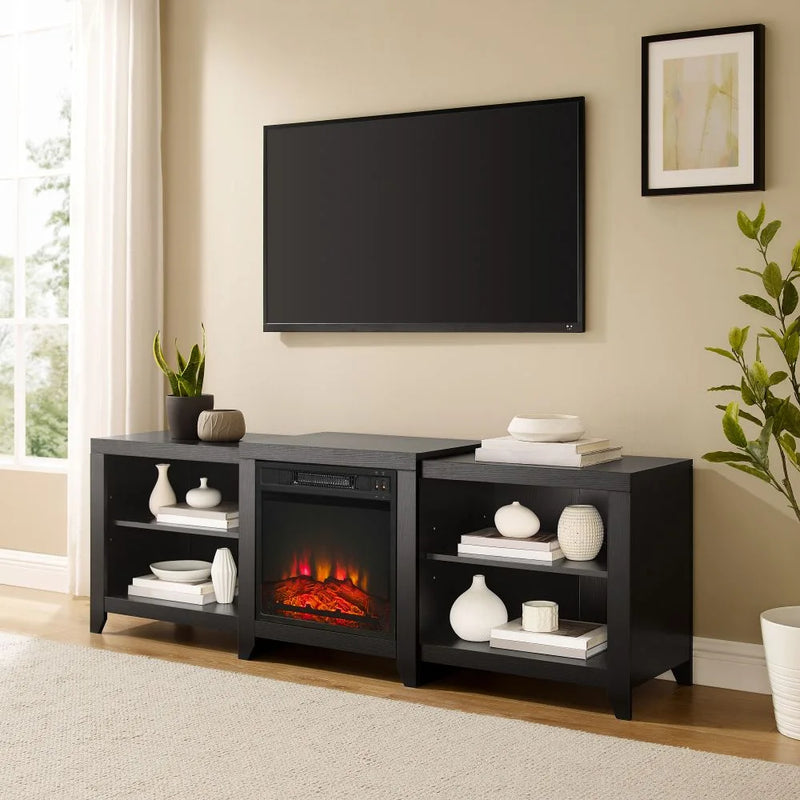 Crosley Ronin Low Profile Fireplace Tv Stand For 75+ Inch Tv - KF100969 - The Home Selection